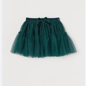 Toddler girl tutu skirt with shimmery tulle